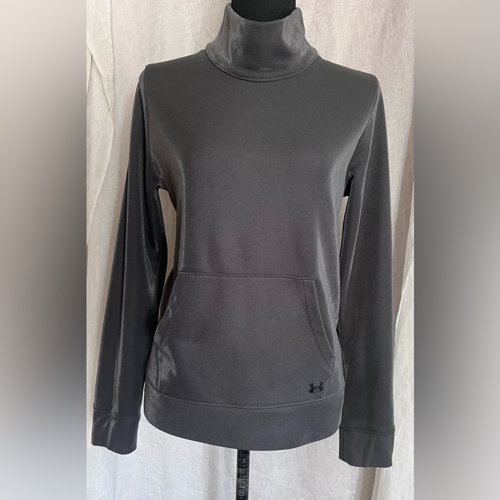 Under Armour metallic Charcoal Turtleneck Pullover